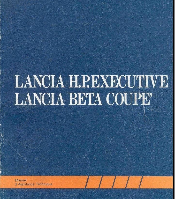 Manuels d'atelier Lancia Beta { AUTHENTIQU'ERE