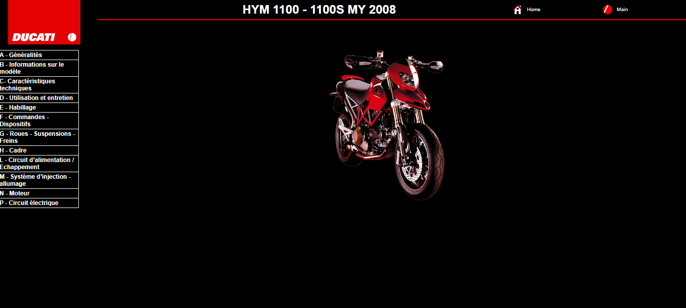 Manuel d'atelier Ducati 1100 hypermotard 2008 pdf français Docautomoto