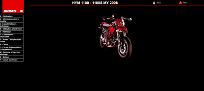 Manuel d'atelier Ducati 1100 hypermotard 2008 pdf français Docautomoto
