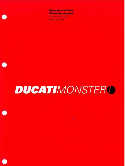 Manuel d'atelier Ducati 1000 Monster S2R 2005 Français { Docautomoto