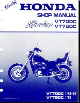 Manuel d'atelier Honda Shadow VT 700 VT 750 { {{ Docautomoto }}
