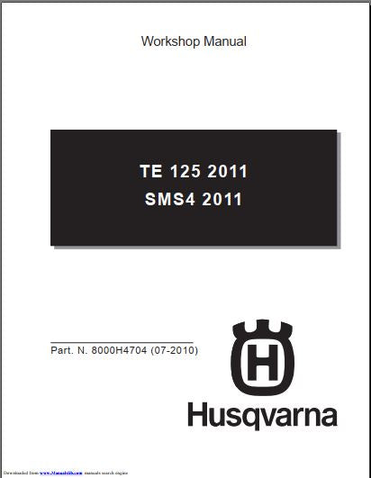 Manuel d'atelier Husqvarna TE et SM 125 2011 { {{ Docautomoto }}