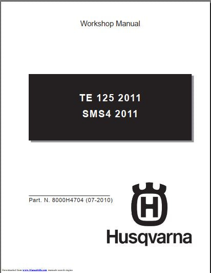 Manuel d'atelier Husqvarna TE et SM 125 2011 { Docautomoto