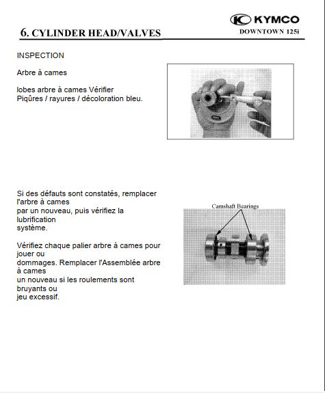 Manuel d'atelier Kymco Street Dink 125 i en français Docautomoto