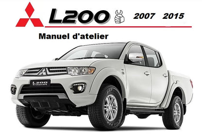 Manuel d'atelier Mitsubishi L200 2007 2015 en français { {{ Docautomoto }}