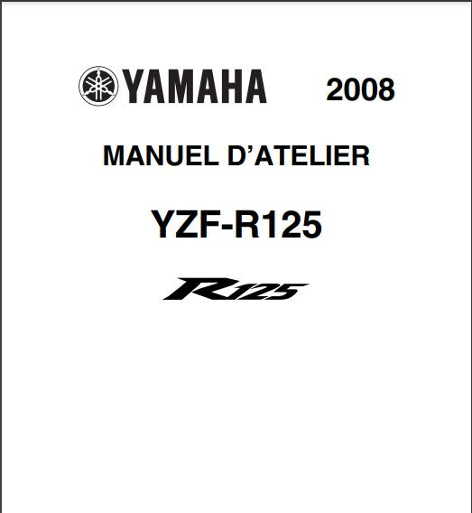 Manuel d'atelier Yamaha 125 YZF R 2008 français { Docautomoto