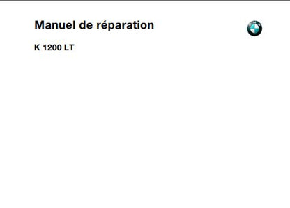 Manuel de réparation BMW K1200LT { {{ Docautomoto }}