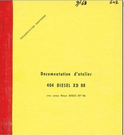 manuels d'atelier Peugeot 404 (compilation) { {{ Docautomoto }}