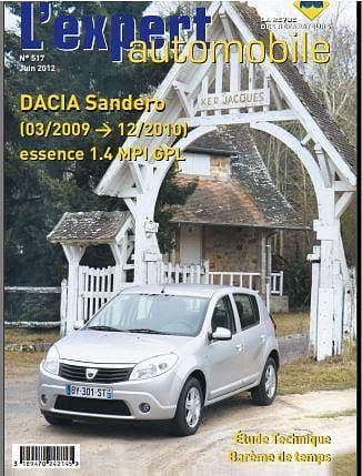 Manuel de réparation renault Dacia Sandero { {{ Docautomoto }}