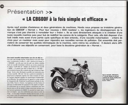 Revue technique Honda 600 Hornet 2007 2008 Docautomoto