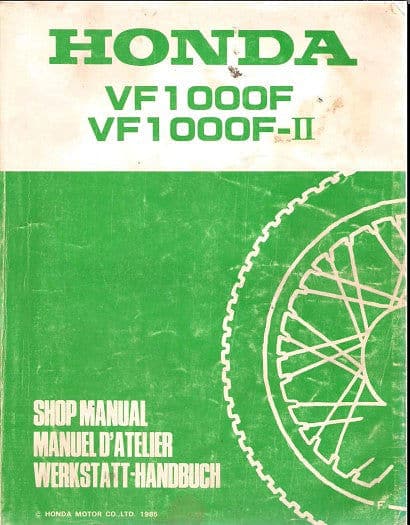 Manuel de réparation Honda 1000 VF 1985 { {{ Docautomoto }}