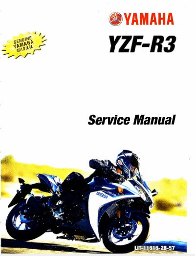 Manuel d'atelier Yamaha YZF R3 2015 2016 { {{ Docautomoto }}