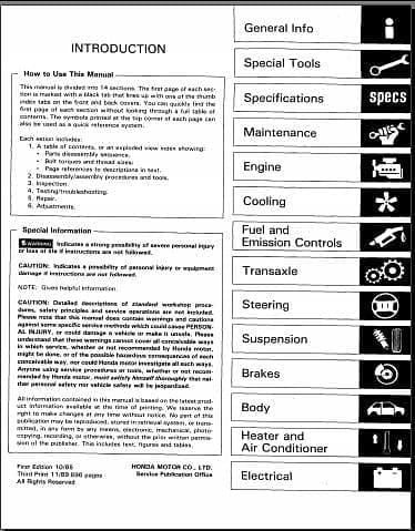 manuel d'atelier Honda Accord 1986 1989 { AUTHENTIQU'ERE