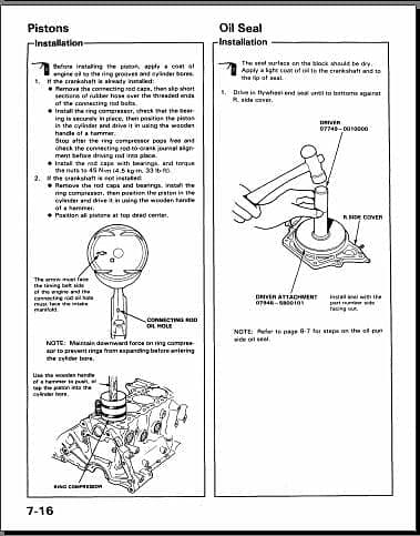 manuel d'atelier Honda Accord 1986 1989 { {{ Docautomoto }}