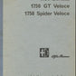 manuels d'atelier Alfa Romeo Giulia Bertone et Spider en français { AUTHENTIQU'ERE