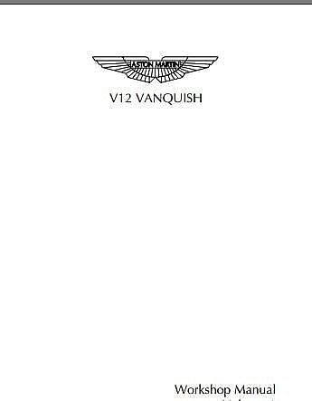 manuel d'atelier Aston Martin Vanquish V12 { AUTHENTIQU'ERE