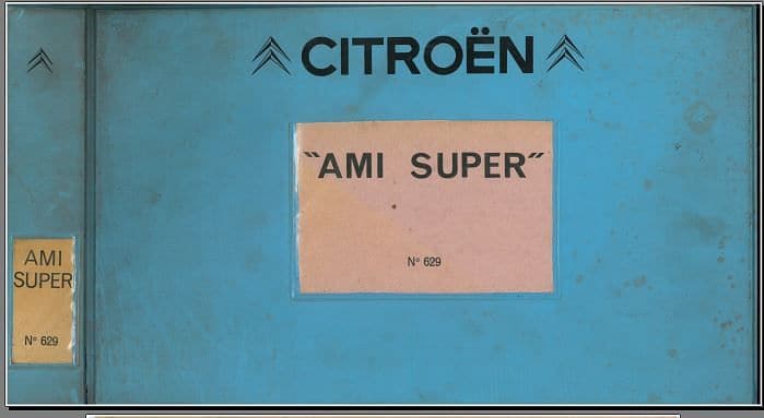 Manuels d'atelier Citroën Ami 8 et Ami Super { {{ Docautomoto }}