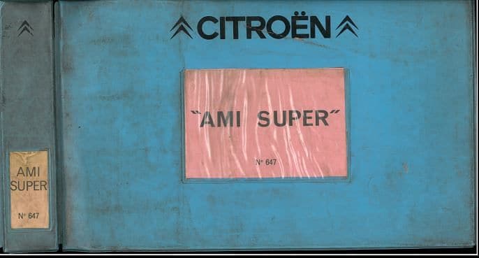 Manuels d'atelier Citroën Ami 8 et Ami Super { {{ Docautomoto }}