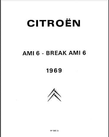 Manuels d'atelier Citroën Ami 6 AK 350 { {{ Docautomoto }}