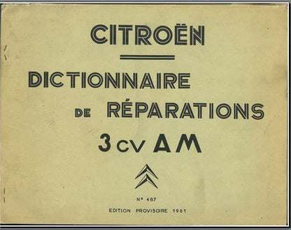 Manuels d'atelier Citroën Ami 6 AK 350 { {{ Docautomoto }}