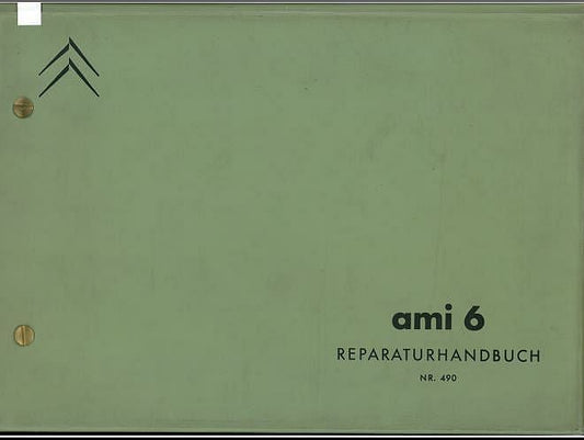 manuel d'atelier Citroën Ami 6 en allemand { {{ Docautomoto }}