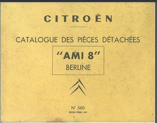 Manuels d'atelier Citroën Ami 8 et Ami Super { {{ Docautomoto }}