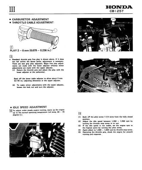 Manuel d'atelier Honda 125 t1 et t2 1977 { {{ Docautomoto }}