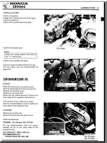 Manuel d'atelier Honda CB 900 1980 { {{ Docautomoto }}