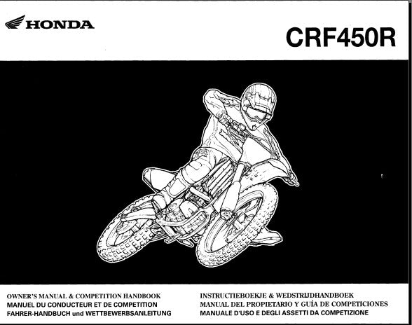 manuel d'entretien Honda 450 CRF 2008 { {{ Docautomoto }}