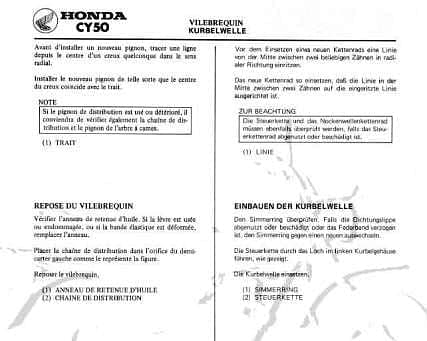 Manuel d'atelier Honda CY 80 { AUTHENTIQU'ERE