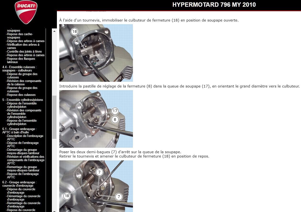 Manuel d'atelier Ducati 796 Hypermotard 2010 2012 AUTHENTIQU'ERE