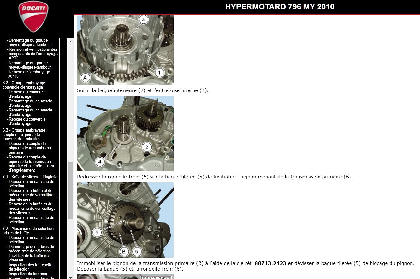Manuel d'atelier Ducati 796 Hypermotard 2010 2012 AUTHENTIQU'ERE