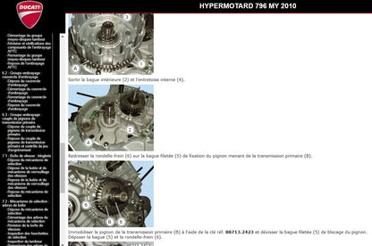 Manuel d'atelier Ducati 796 Hypermotard 2010 2012 AUTHENTIQU'ERE