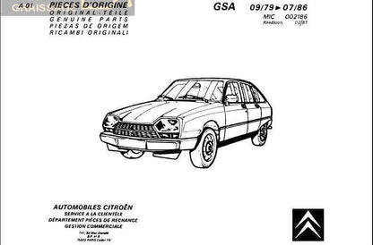 Manuels d'atelier Citroën GS GSA Birotor ( compilation intégrale ) { {{ Docautomoto }}