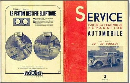 manuels d'atelier Peugeot 201 { {{ Docautomoto }}