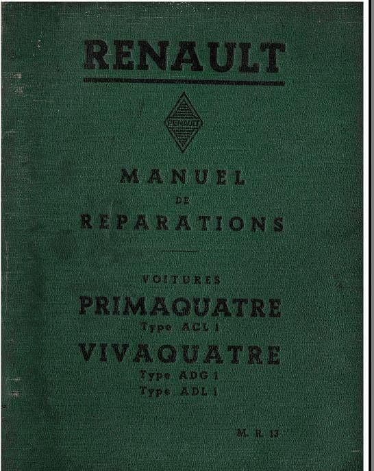 Manuels d'atelier Renault Primaquatre monaquatre celtaquatre { {{ Docautomoto }}