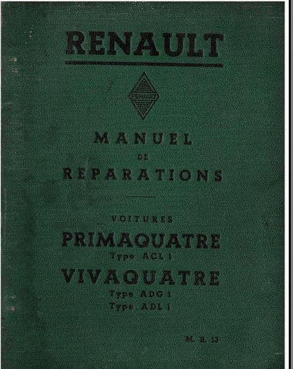 Manuels d'atelier Renault Primaquatre monaquatre celtaquatre { {{ Docautomoto }}