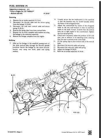 manuel d'atelier Triumph Tr6 { {{ Docautomoto }}