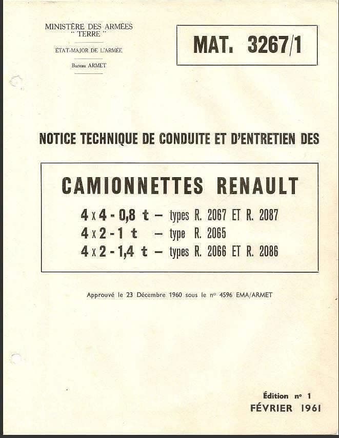Manuels d'atelier et de réparation Renault r 2087 et Goelette { AUTHENTIQU'ERE