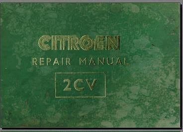 Workshop manual Citroën 2cv 1957 en anglais { {{ Docautomoto }}