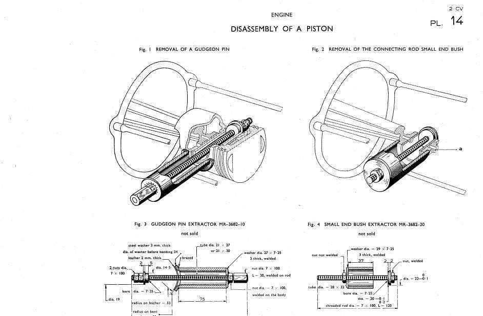 Workshop manual Citroën 2cv 1957 en anglais { {{ Docautomoto }}
