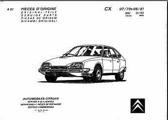 Workshop manuals Citroën CX tous modèles en anglais { {{ Docautomoto }}