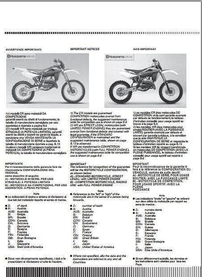 Manuel d'atelier Husqvarna 125 2008 { {{ Docautomoto }}