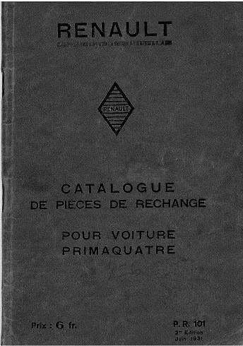 Manuels d'atelier Renault Primaquatre monaquatre celtaquatre { {{ Docautomoto }}