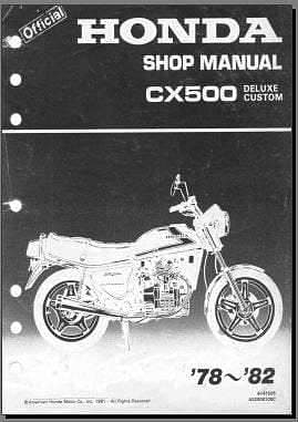 Manuels d'atelier Honda CX 500 650 dont Turbo et GL { {{ Docautomoto }}