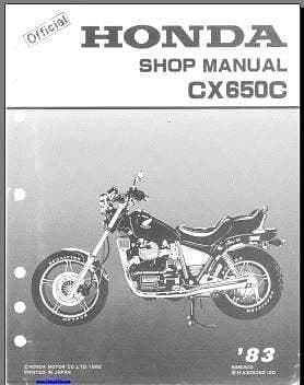 Manuels d'atelier Honda CX 500 650 dont Turbo et GL { {{ Docautomoto }}