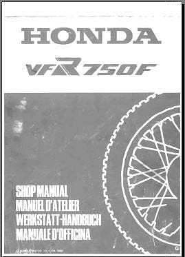 Manuel d'atelier Honda 750 VFR Rc24 570 pages { {{ Docautomoto }}