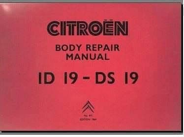 Workshop manuals Citroën DS 19 1956 à 1963 en anglais { {{ Docautomoto }}