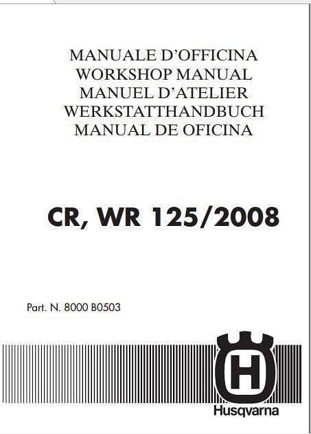 Manuel d'atelier Husqvarna 125 2008 { {{ Docautomoto }}