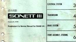 Manuel d'atelier Saab 95 96 Sonnett V4 { AUTHENTIQU'ERE